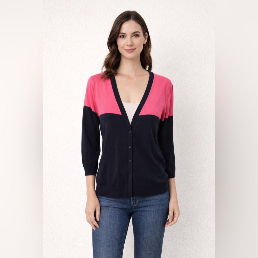 J. Crew color block cardigan